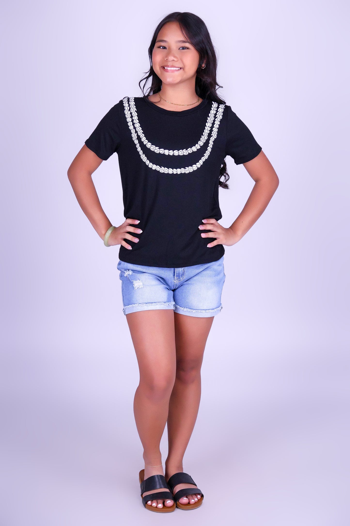 2 LEI PIKAKE TEE | KIDS SIZE 8-16