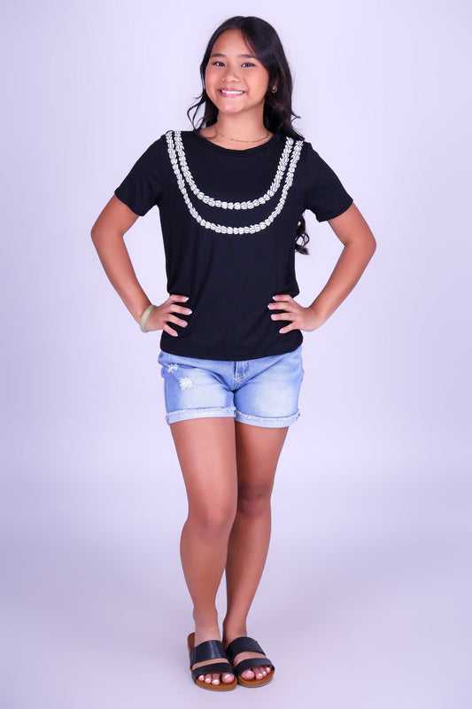 2 LEI PIKAKE TEE | KIDS SIZE 8-16