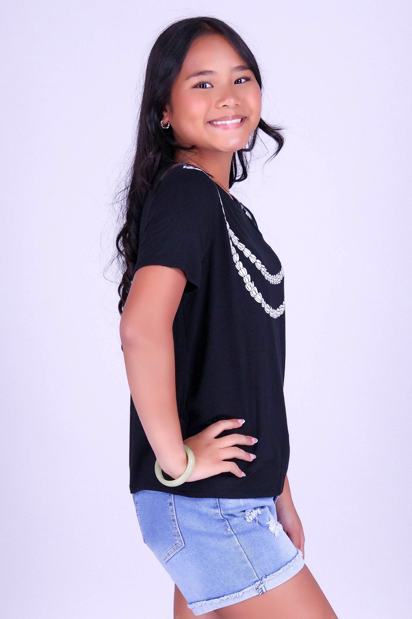 2 LEI PIKAKE TEE | KIDS SIZE 8-16