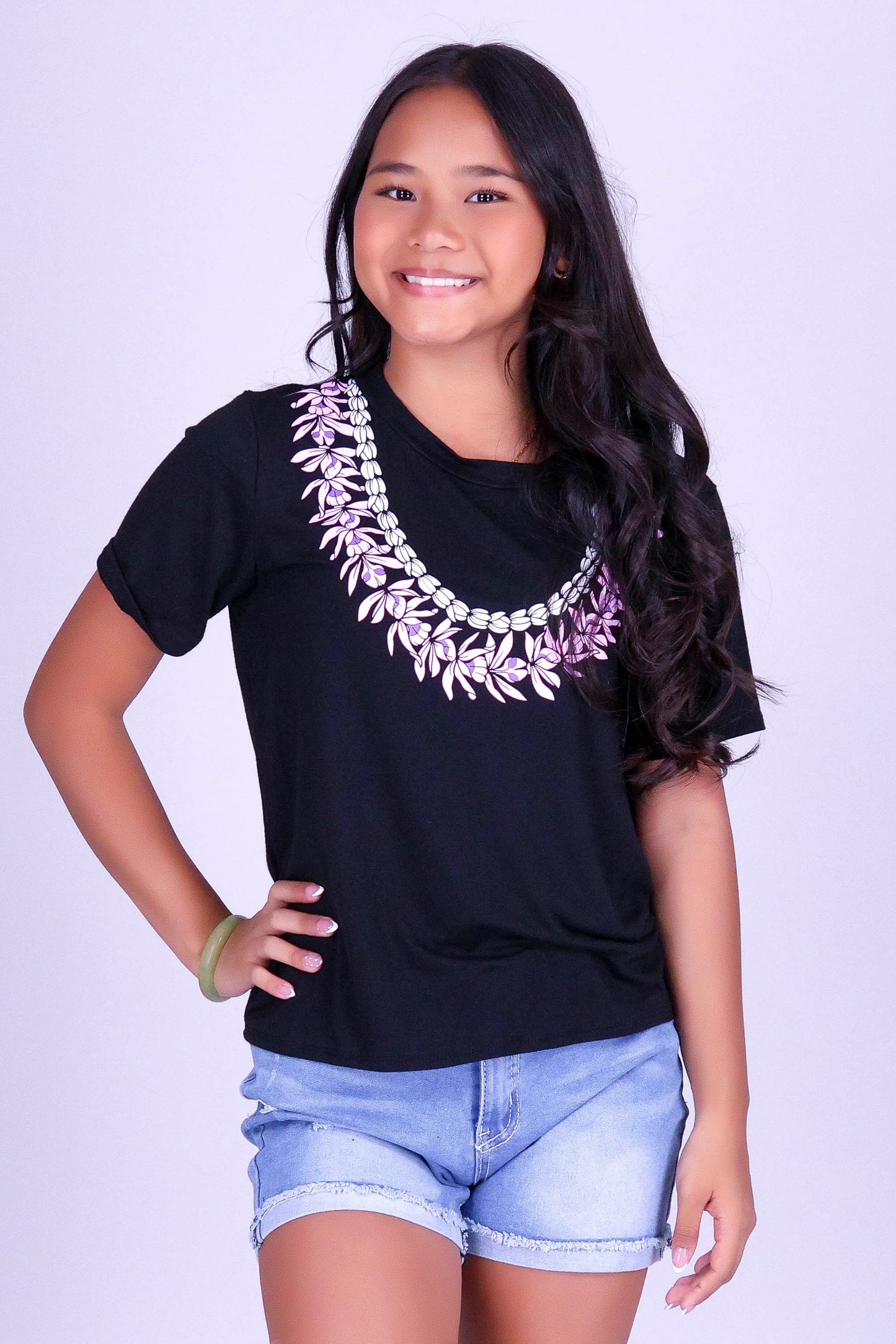 PIKAKE HONOHONO LEI TEE | KIDS SIZE 8-16