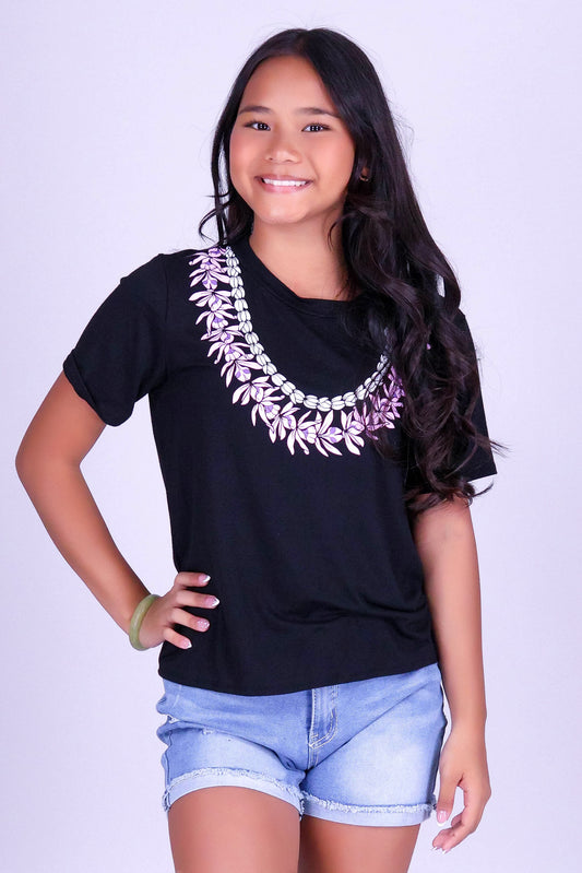 PIKAKE HONOHONO LEI TEE | KIDS SIZE 8-16