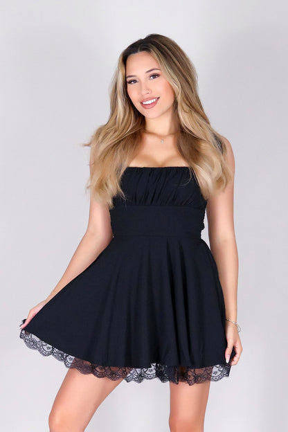 IVORY CHARM BABYDOLL DRESS