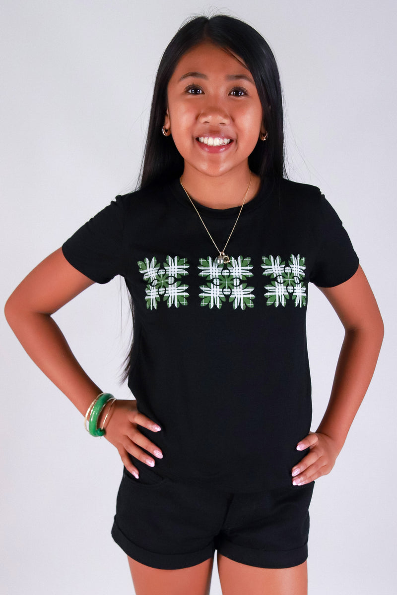 Jeans Warehouse Hawaii - S/S PRINT 2-16 - ULU PALAKA TEE | KIDS SIZE 2-16 | By LUZ