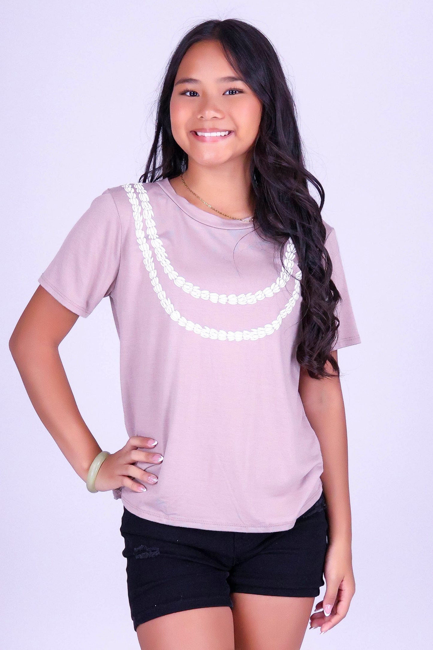 2 LEI PIKAKE TEE | KIDS SIZE 8-16