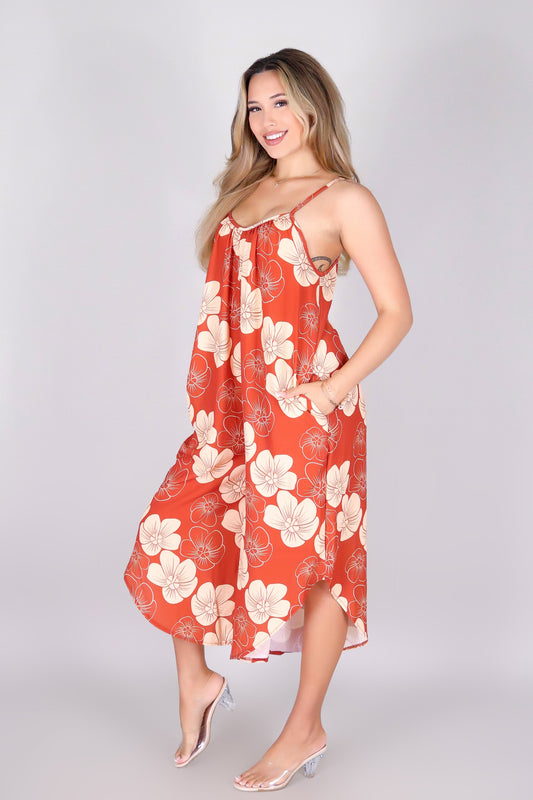 HAU FLOWER NO WAIST JUMPSUIT