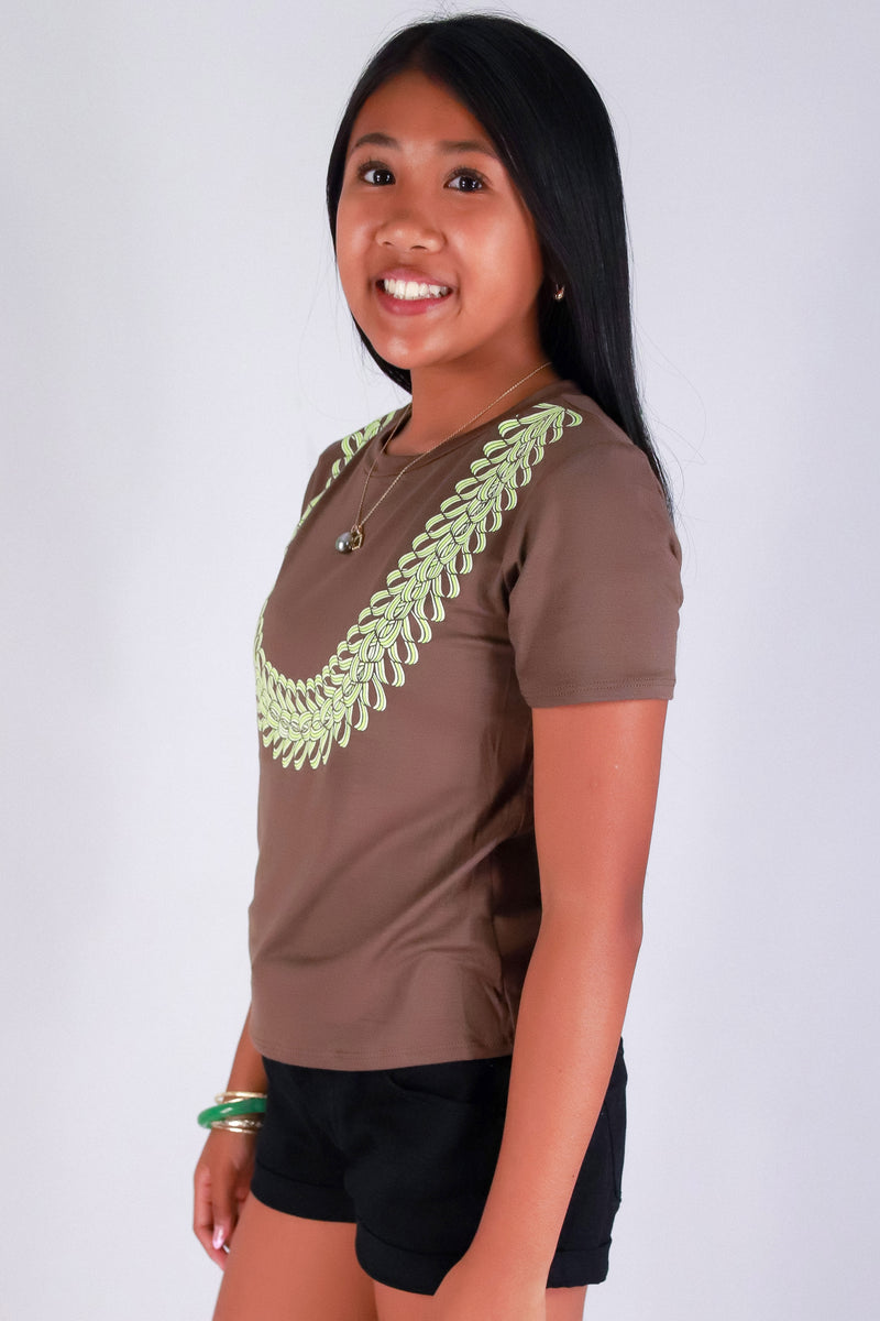 Jeans Warehouse Hawaii - S/S PRINT 2-16 - SONG OF INDIA LEI TEE | KIDS SIZE 2-16 | By LUZ