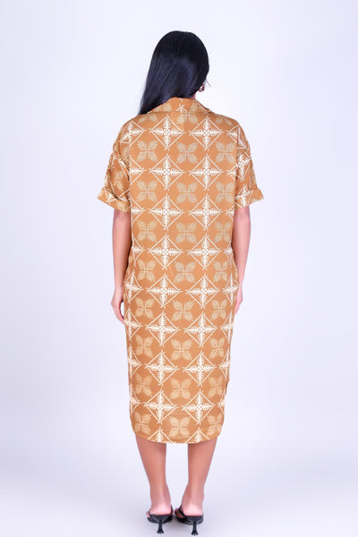 ULU QUILT BUTTON DOWN DRESS