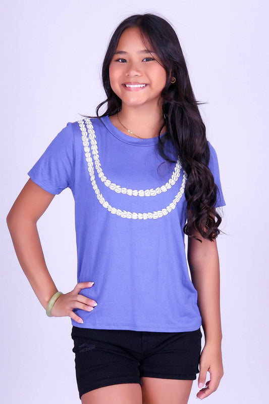 2 LEI PIKAKE TEE | KIDS SIZE 8-16