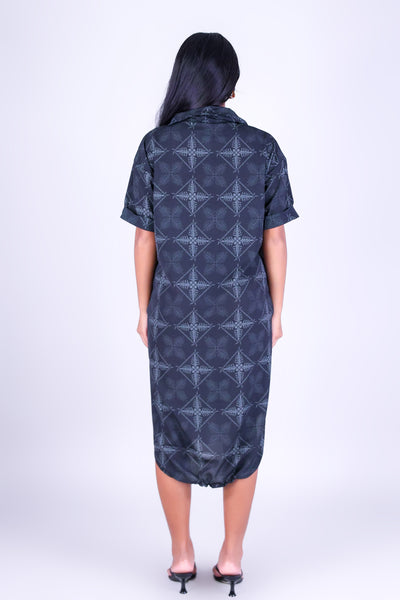 ULU QUILT BUTTON DOWN DRESS