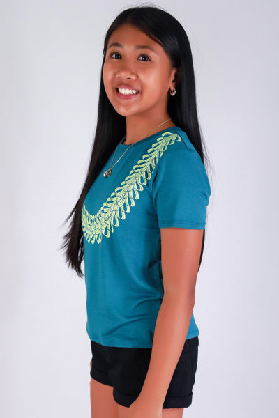 Jeans Warehouse Hawaii - S/S PRINT 2-16 - SONG OF INDIA LEI TEE | KIDS SIZE 2-16 | By LUZ