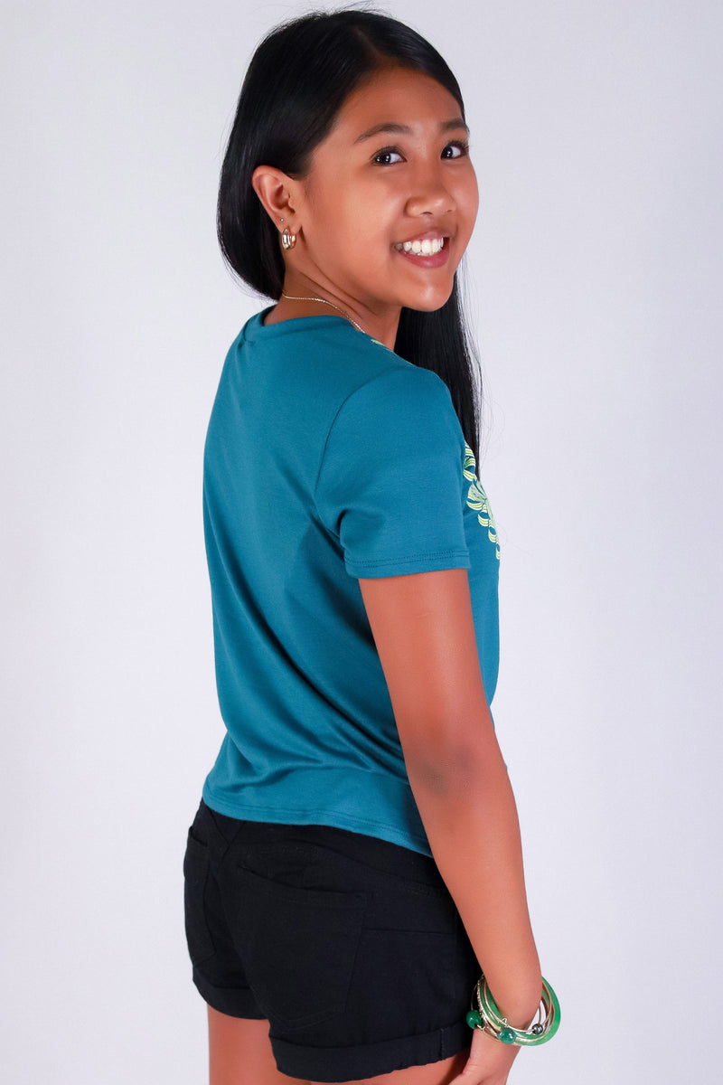 Jeans Warehouse Hawaii - S/S PRINT 2-16 - SONG OF INDIA LEI TEE | KIDS SIZE 2-16 | By LUZ