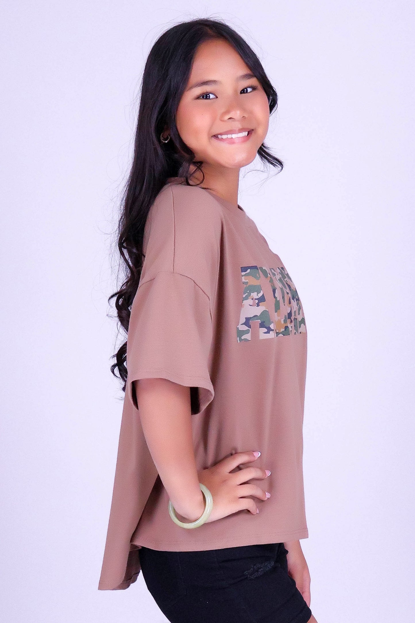 ALOHA CAMO OVERSIZED TEE | KIDS SIZE 2-14