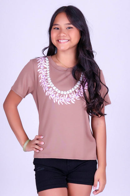 PIKAKE HONOHONO LEI TEE | KIDS SIZE 8-16