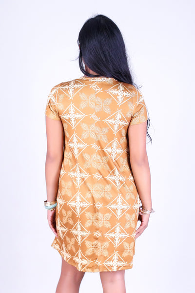 ULU QUILT TRAPEZE DRESS
