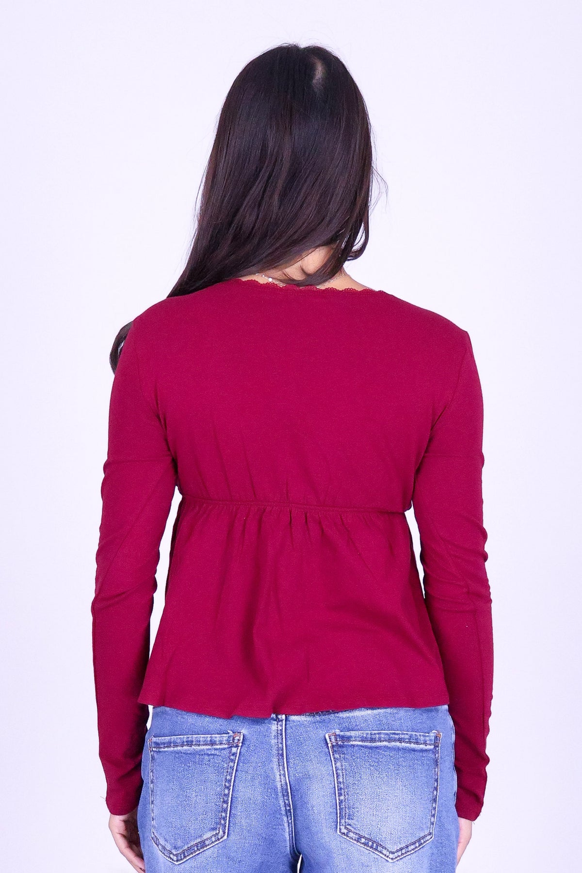 A LITTLE CRUSH BABYDOLL TOP