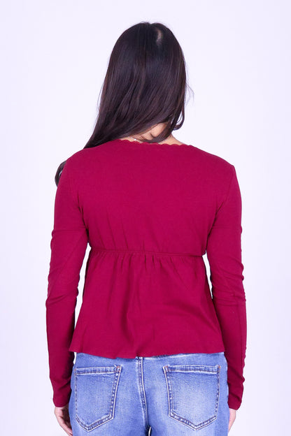A LITTLE CRUSH BABYDOLL TOP