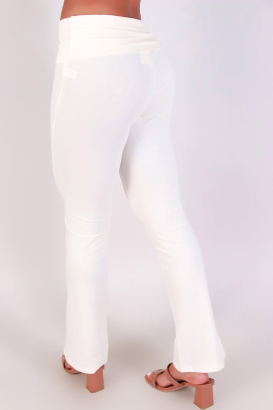 Jeans Warehouse Hawaii - SOLID KNIT PANTS - EVERYDAY FOLD FLARE PANTS | By ACTIVE USA