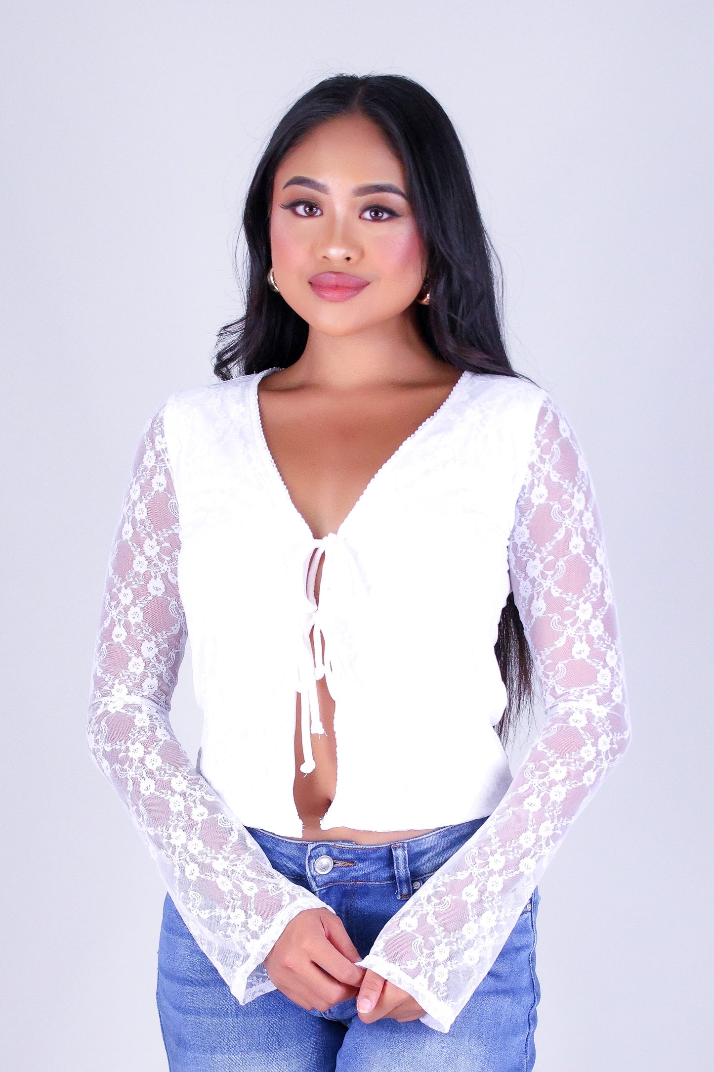 FOR THE MOMENT LACE CARDIGAN