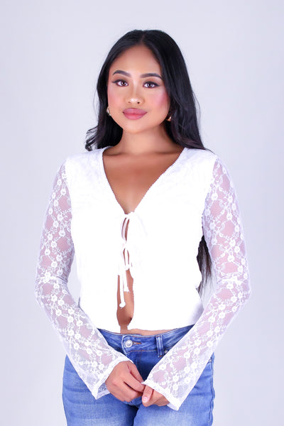 FOR THE MOMENT LACE CARDIGAN