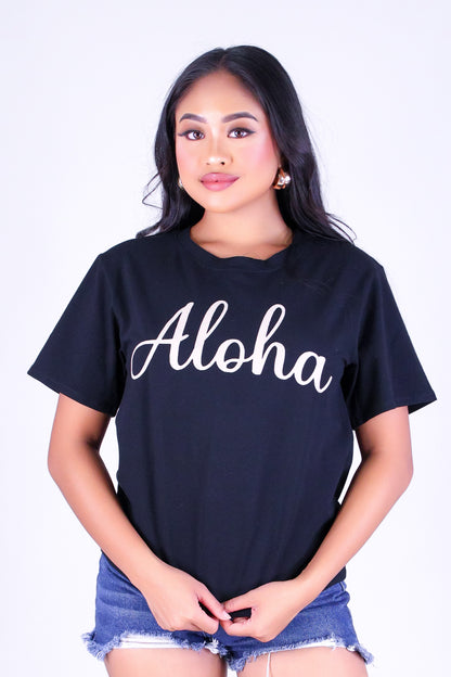 ALOHA CURSIVE TEE