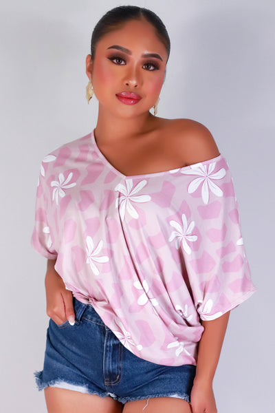 Jeans Warehouse Hawaii - SS PRINT - TIARE SHELL DOLMAN TOP | By LUZ