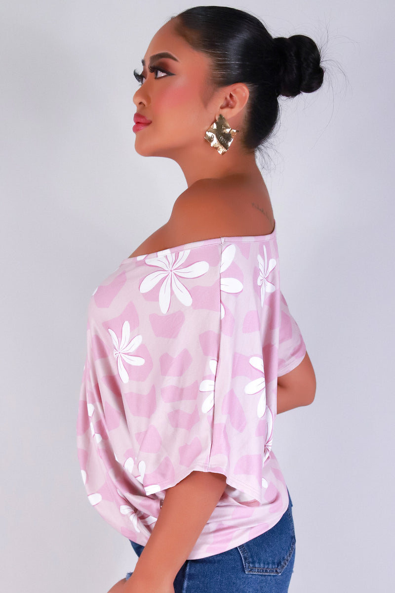 Jeans Warehouse Hawaii - SS PRINT - TIARE SHELL DOLMAN TOP | By LUZ