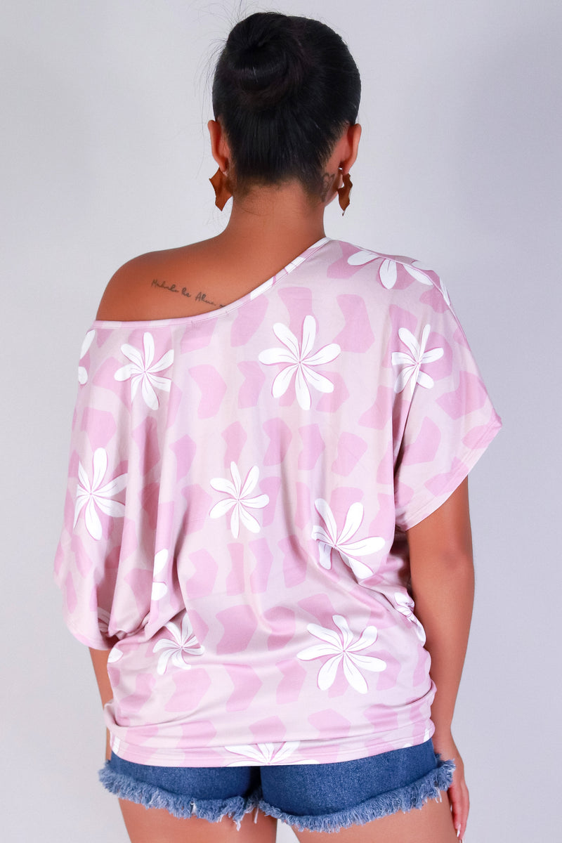 Jeans Warehouse Hawaii - SS PRINT - TIARE SHELL DOLMAN TOP | By LUZ