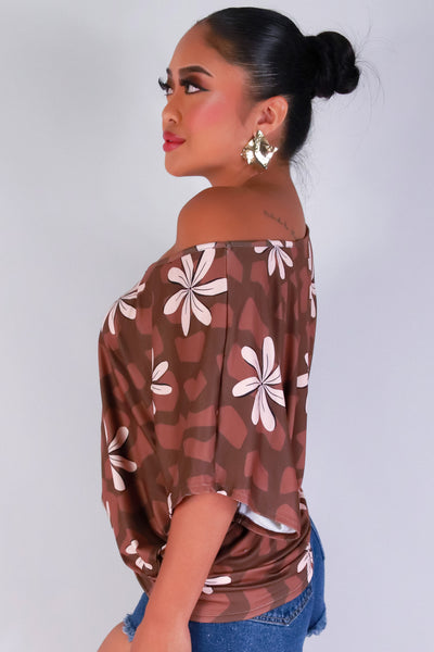 Jeans Warehouse Hawaii - SS PRINT - TIARE SHELL DOLMAN TOP | By LUZ