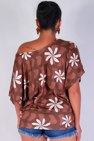 Jeans Warehouse Hawaii - SS PRINT - TIARE SHELL DOLMAN TOP | By LUZ
