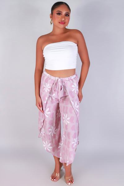 Jeans Warehouse Hawaii - PRINT WOVEN CAPRI'S - TIARE SHELL WOVEN CAPRI'S | By LUZ