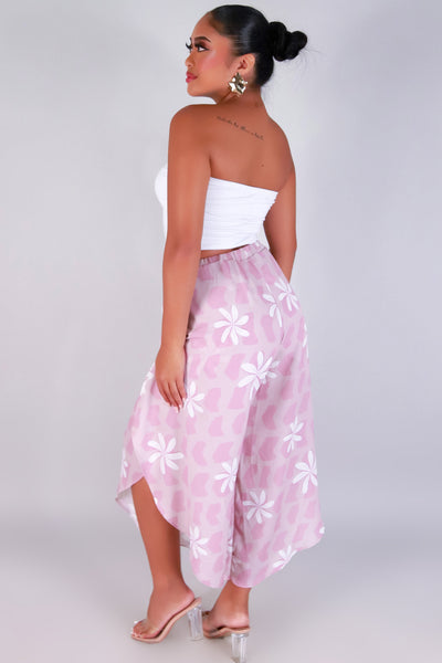 Jeans Warehouse Hawaii - PRINT WOVEN CAPRI'S - TIARE SHELL WOVEN CAPRI'S | By LUZ