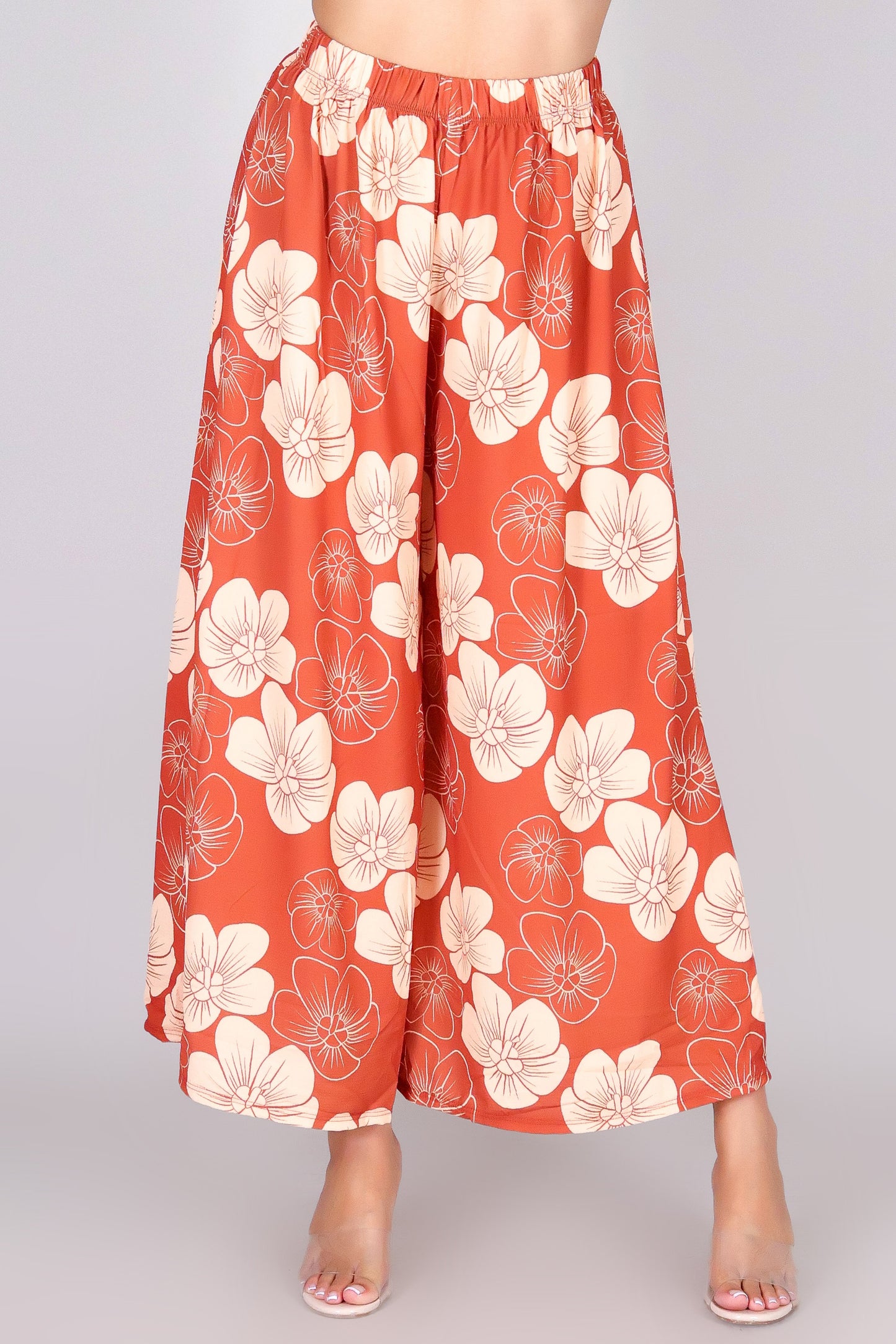 HAU FLOWER PALAZZO PANTS