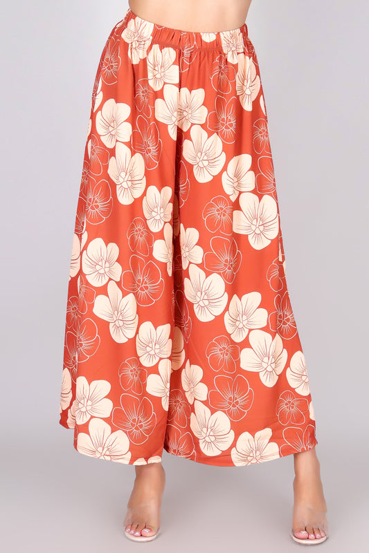 HAU FLOWER PALAZZO PANTS