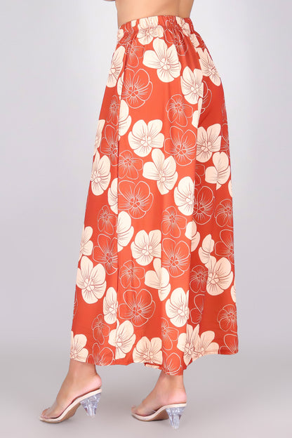 HAU FLOWER PALAZZO PANTS