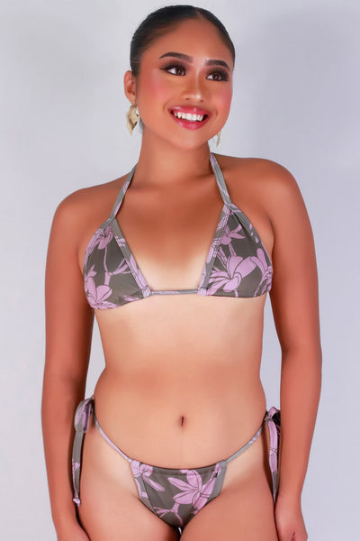 Jeans Warehouse Hawaii - MATCHING SEP BOTTM THONG - PLUMERIA TREE BIKINI BOTTOM | By LUZ