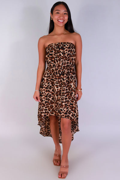 Jeans Warehouse Hawaii - TUBE LONG PRINT DRESSES - FIERCE FLOW TUBE DRESS | By AMBIANCE APPAREL