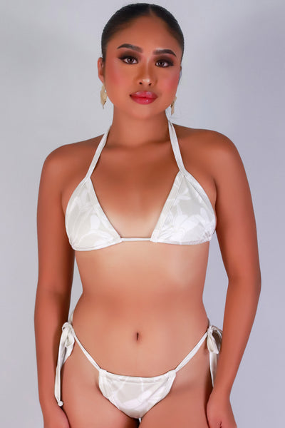 Jeans Warehouse Hawaii - MATCHING SEP TRIANGLE TOP - PLUMERIA TREE BIKINI TOP | By LUZ
