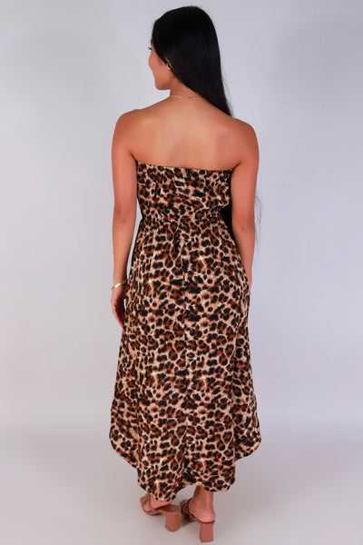 Jeans Warehouse Hawaii - TUBE LONG PRINT DRESSES - FIERCE FLOW TUBE DRESS | By AMBIANCE APPAREL