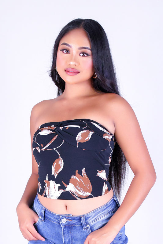 PETAL TOUCH CROP TUBE TOP
