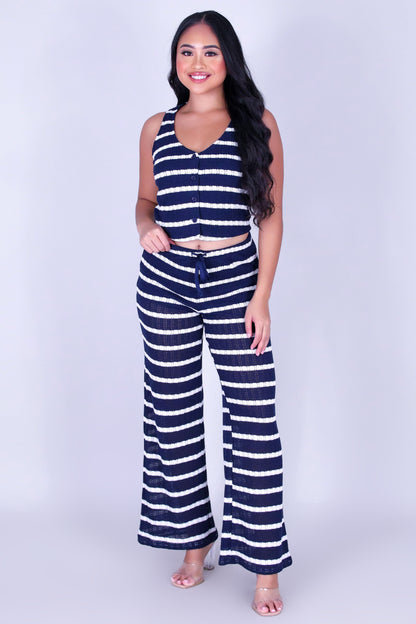WEEKEND FUN STRIPED PANTS