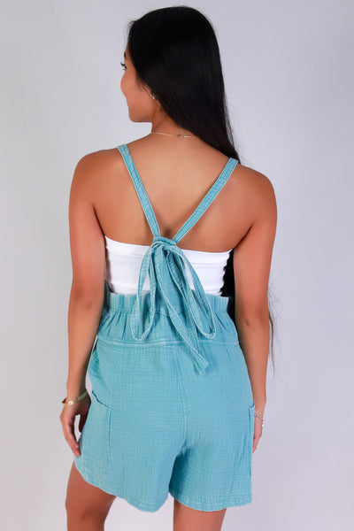 Jeans Warehouse Hawaii - SOLID CASUAL ROMPERS - BACKYARD BABE OVERALLS | By ZENANA (KC EXCLUSIVE,INC