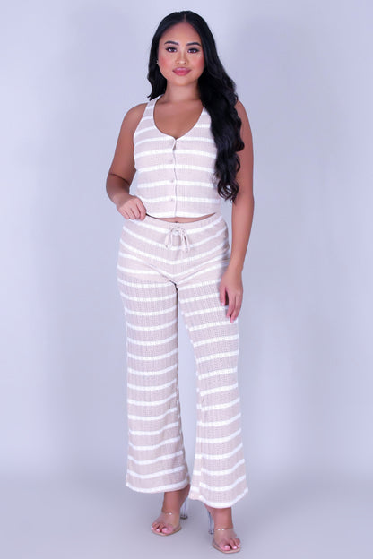 WEEKEND FUN STRIPED PANTS