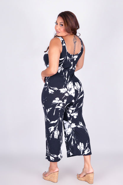 BOTANICAL LINES JUMPSUIT
