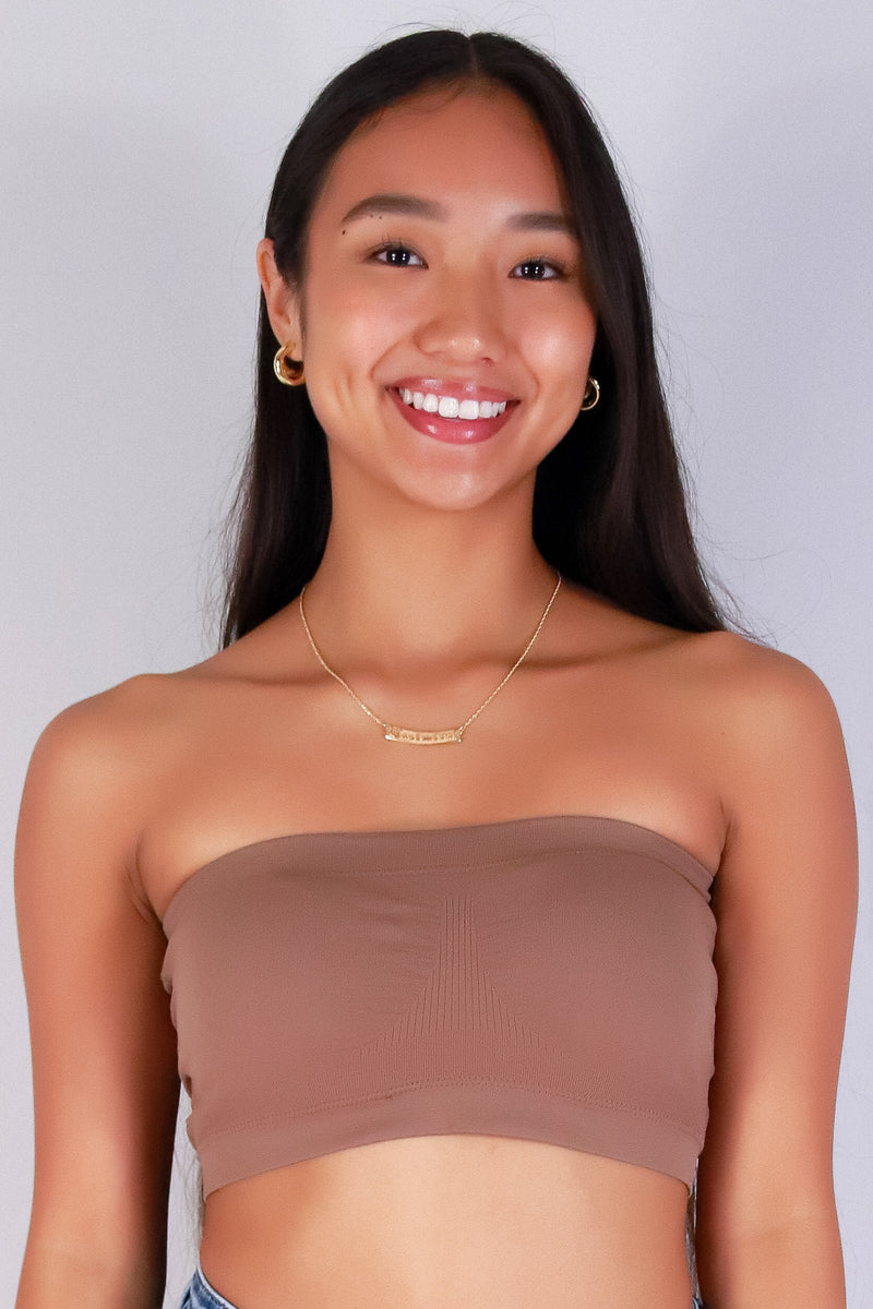 Jeans Warehouse Hawaii - TANK/TUBE SOLID BASIC - ALL YOU NEED BANDEAU | By AMBIANCE APPAREL
