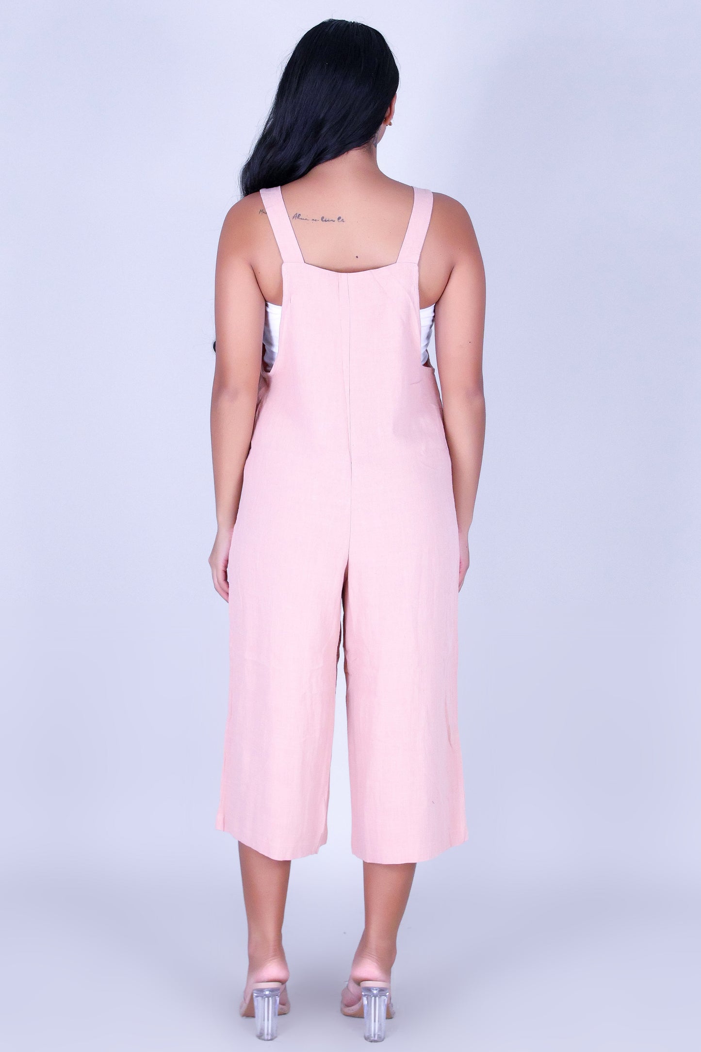MAKING MY WAY LINEN JUMPSUIT
