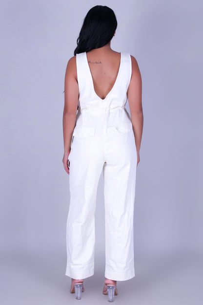 DOWNTOWN GIRL WIDE LEG JUMPSUIT