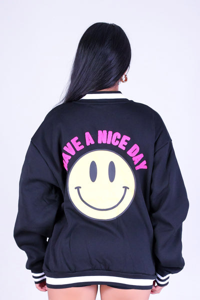 HAVE A NICE DAY BOMBER JACKET