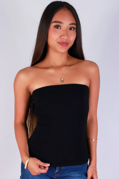 Jeans Warehouse Hawaii - TANK/TUBE SOLID BASIC - NO TELLING TUBE TOP | By CRESCITA APPAREL/SHINE I