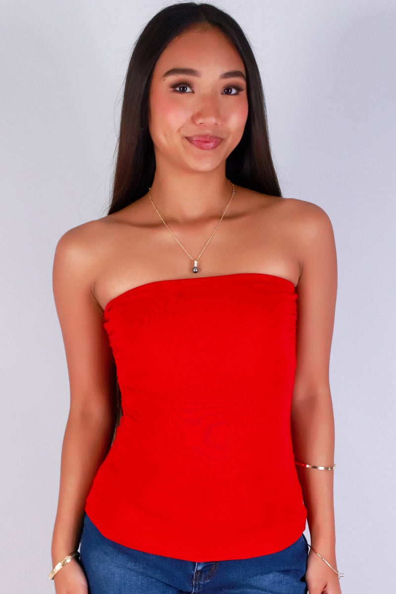 Jeans Warehouse Hawaii - TANK/TUBE SOLID BASIC - NO TELLING TUBE TOP | By CRESCITA APPAREL/SHINE I