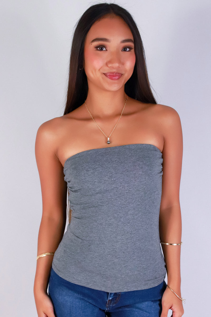 Jeans Warehouse Hawaii - TANK/TUBE SOLID BASIC - NO TELLING TUBE TOP | By CRESCITA APPAREL/SHINE I
